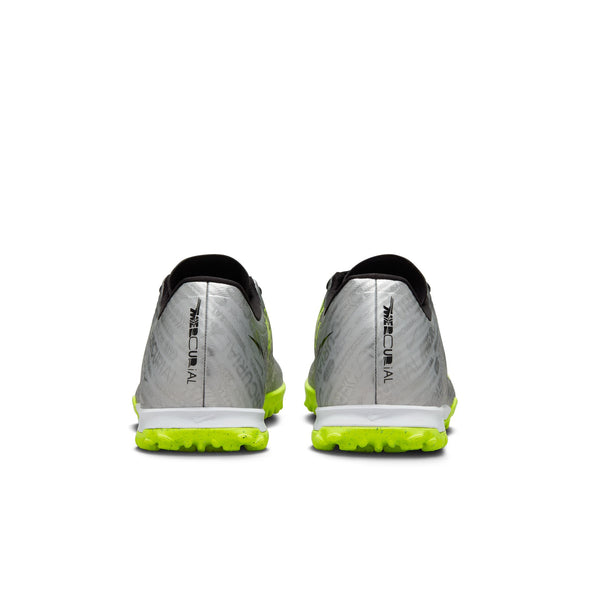 Nike Zoom Mercurial Vapor 15 Academy XXV TF Turf Soccer Shoes - MetallicSilve/Volt/Black