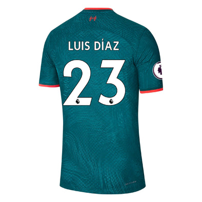 Men's Authentic Nike Luis Diaz Liverpool Third Jersey 22/23