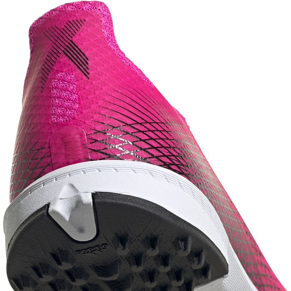 adidas X Ghosted.3 TF JUNIOR Artificial Turf Soccer Shoe - Shock Pink / Core Black / Screaming Orange