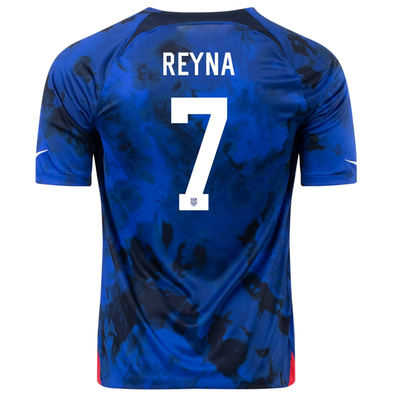 Men's Replica Nike Giovanni Reyna USMNT Away Jersey 2022