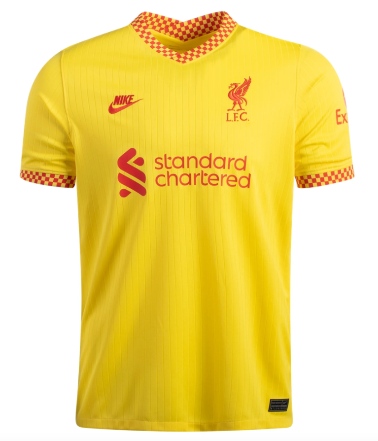 リバプールFC イエローユニフォーム MANÉ 10 M Nike Sadio Mane 2021-22 Liverpool REPLICA Third Jersey - MENS