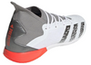 adidas Predator Freak .3 IN Indoor Soccer Shoe Clear - Cloud White/Iron Metallic/Solar Red