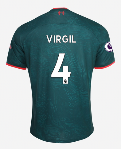Men's Replica Nike Virgil Liverpool Third Jersey 22/23