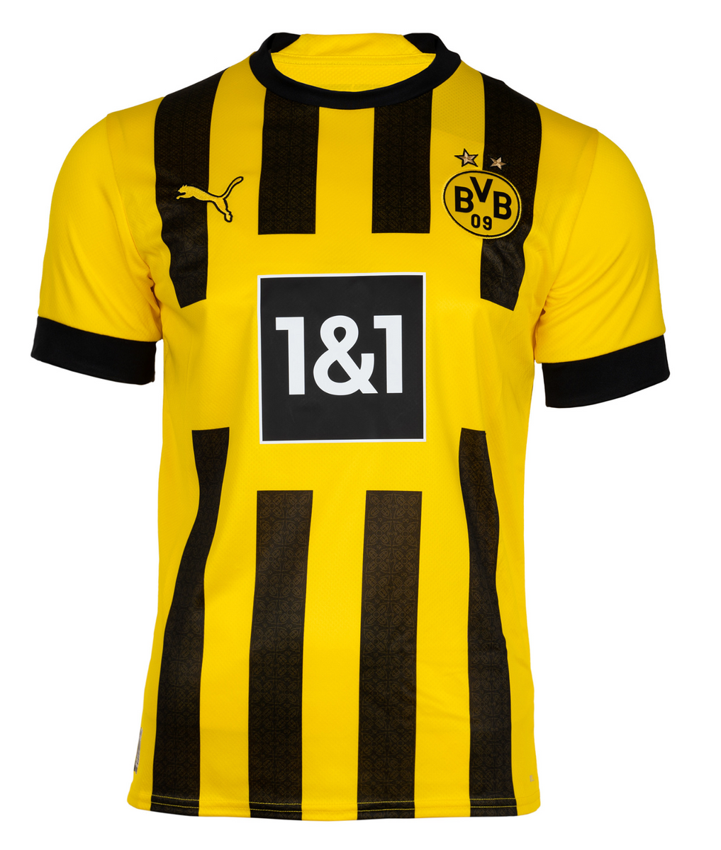 Puma Borussia Dortmund 2023 Home Sponsor Jersey 22 Bellingham - FutFanatics