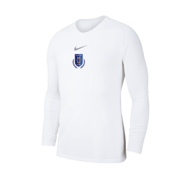Montclair United Nike Park LS First Layer Compression White