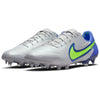 Nike Tiempo Legend 9 Elite FG Firm Ground Soccer Cleat - Grey Fog/Volt/Sapphire/Blue Void