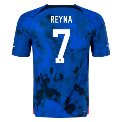 Men's Authentic Nike Giovanni Reyna USMNT Away Jersey 2022