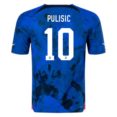 Men's Authentic Nike Christian Pulisic USMNT Away Jersey 2022