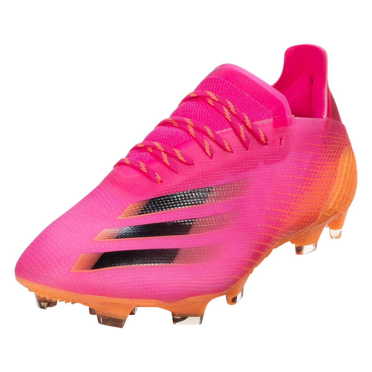 adidas X Ghosted .1 Firm Ground Cleats - Shock Pink/Core Black