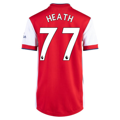 adidas Tobin Heath 2021-22 Arsenal Home Jersey - WOMEN