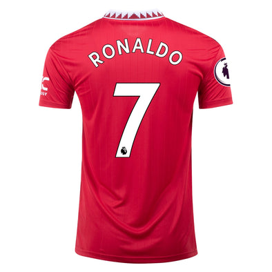 Men's Replica adidas Ronaldo Manchester United Home Jersey 22/23