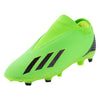 adidas X Speedportal.3 Laceless FG Junior Firm Ground Soccer Cleat - Solar Green/Core Black/Solar Yellow