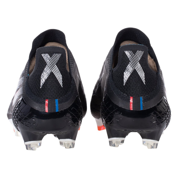 adidas X Speedflow+ FG Firm Ground Soccer Cleat: Core Black/White/Vivid Red