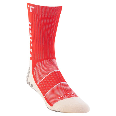 TRUSOX 3.0 Thin Crew Socks - Red/White