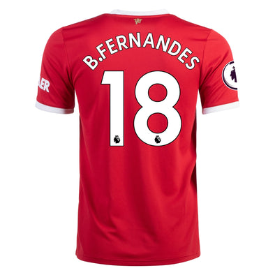 adidas Bruno Fernandes 2021-22 Manchester United Home Jersey - ADULT