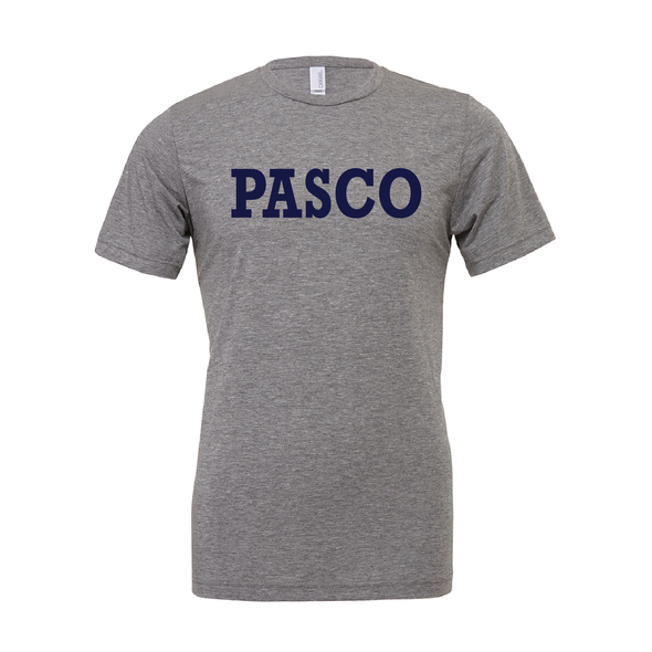 PASCO (Club Name) Bella + Canvas Short Sleeve Triblend T-Shirt Grey