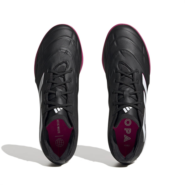 adidas Copa Pure.1 TF Turf Soccer Shoes - Black/Metalic/Pink