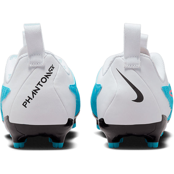 Nike Junior Phantom GX Academy FG/MG Firm Ground Soccer Cleats - Blue/Pink/White/Black