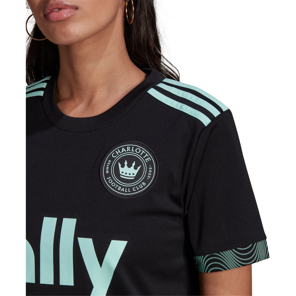 Women's Replica Adidas Charlotte FC Home Jersey 2022 - Size L