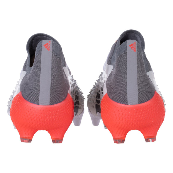 adidas Predator Freak .1 Low Cut FG Firm Ground Soccer Cleat White/Metallic Iron/Solar Red