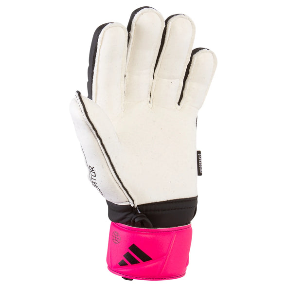 adidas Predator Match Fingersave Junior Goalkeeper Gloves - Black/White/Pink