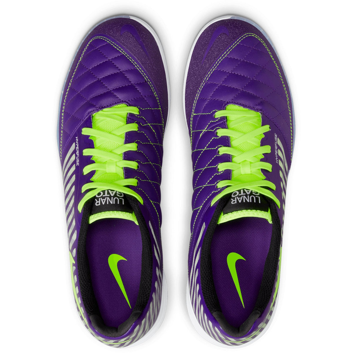 Nike Lunar II Indoor Soccer Shoes: Electro Purple/Volt/Black/White 580456-570 – Soccer USA