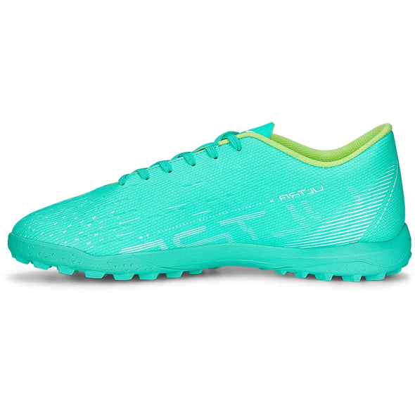 Puma Ultra Play TT Turf Soccer Cleat - Peppermint/White/Yellow