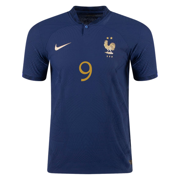 Men's Authentic Nike Giroud France Home Jersey 2022