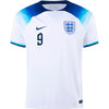 Men's Replica Nike Kane England Home Jersey 2022