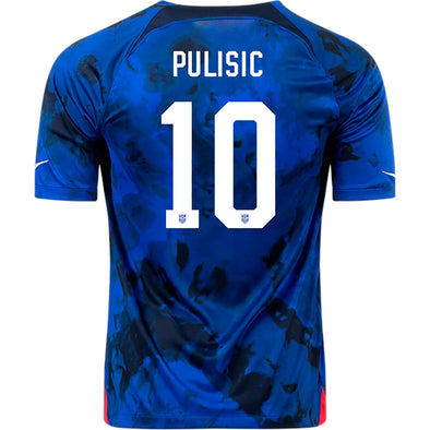 Men's Replica Nike Christian Pulisic USMNT Away Jersey 2022
