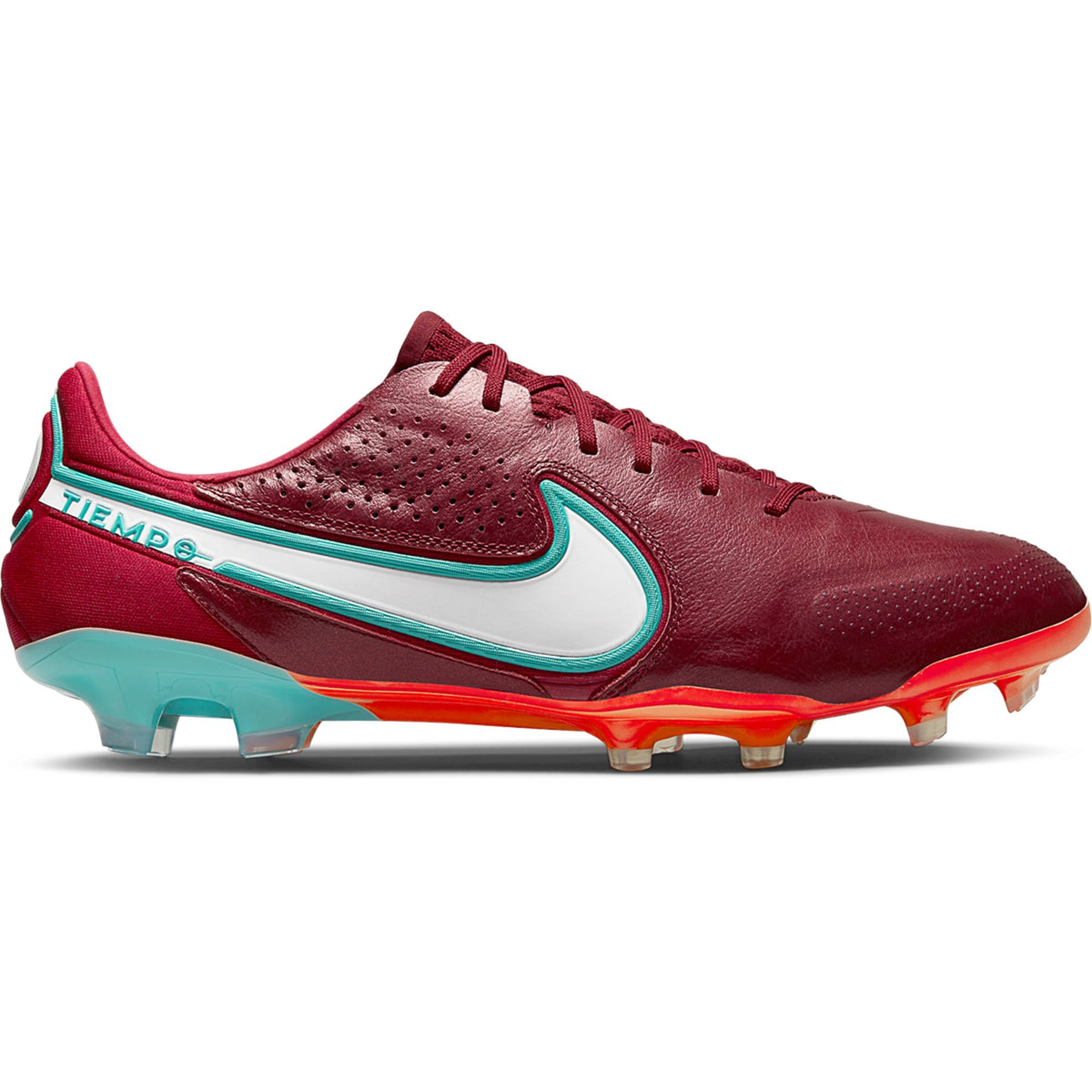 Nike Tiempo Elite FG Firm Ground Soccer Cleat Team Hibiscus/Bright Crimson/Dynamic Turquoise CZ8482-616 – Soccer Zone USA