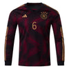 Men's Replica adidas Kimmich Germany Long Sleeve Away Jersey 2022