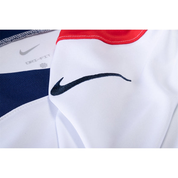 Men's Replica Nike Christian Pulisic USMNT Home Long Sleeve Jersey 2022