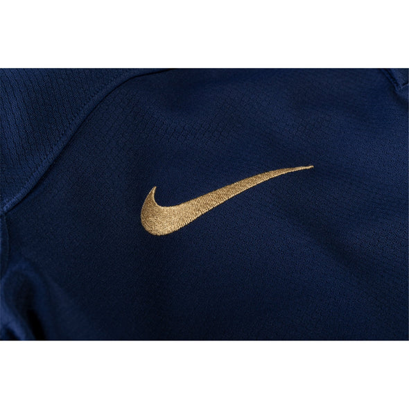 Men's Replica Nike France Long Sleeve Home Jersey 2022