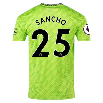 Kid's Replica adidas Sancho Manchester United Third Jersey 22/23