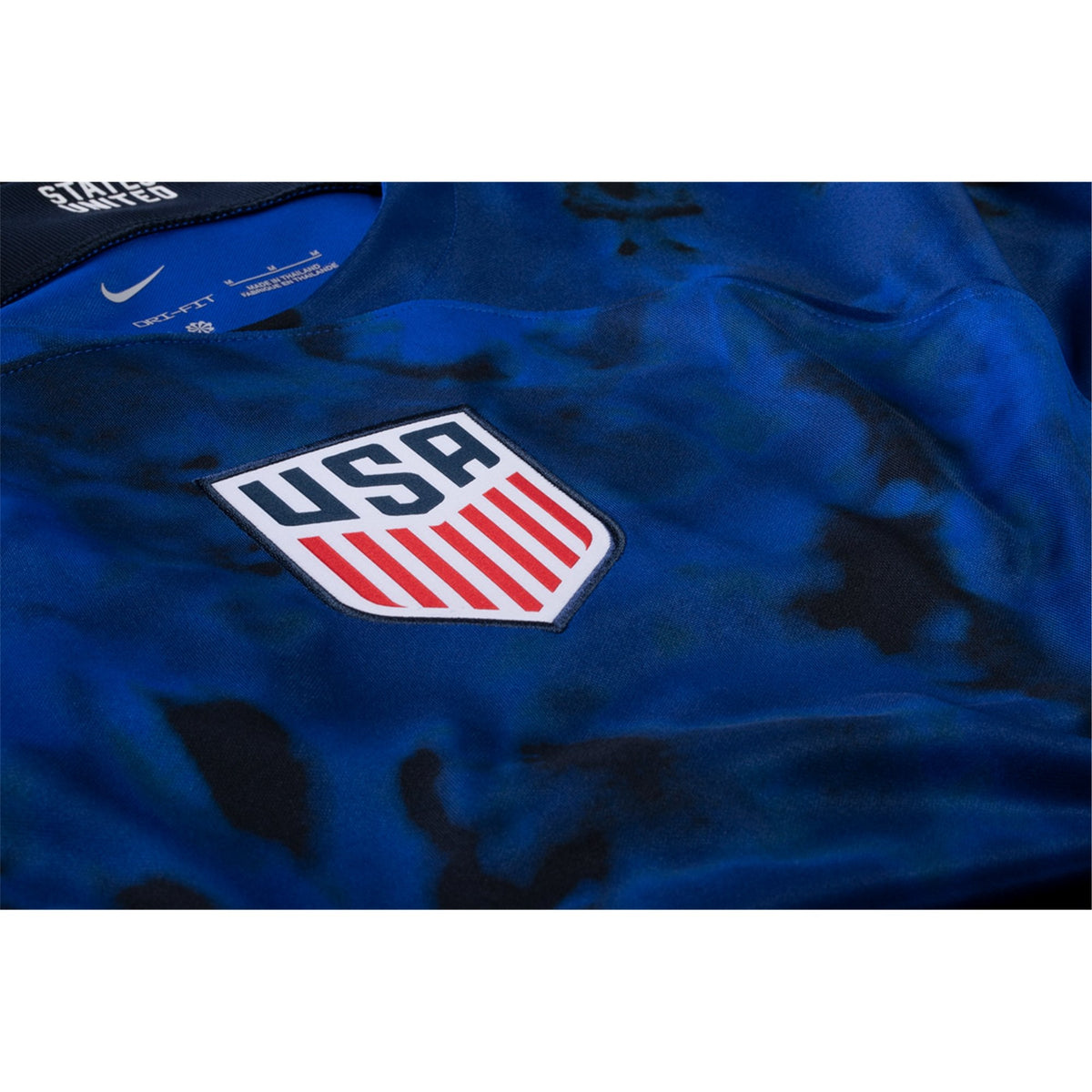 Men's Replica Nike USMNT Away Long Sleeve Jersey 2022 DN0671-452