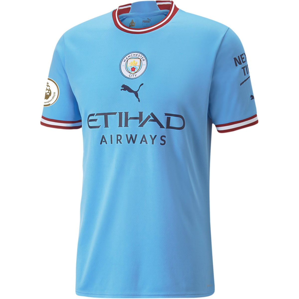 Puma 2021-2022 Man City Pre Match Jersey (White) (HAALAND 9)