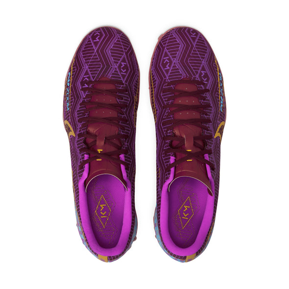 Nike Zoom Mercurial Vapor 15 Academy KM TF Turf Soccer Shoe Dark Beetroot/Vivid Gold
