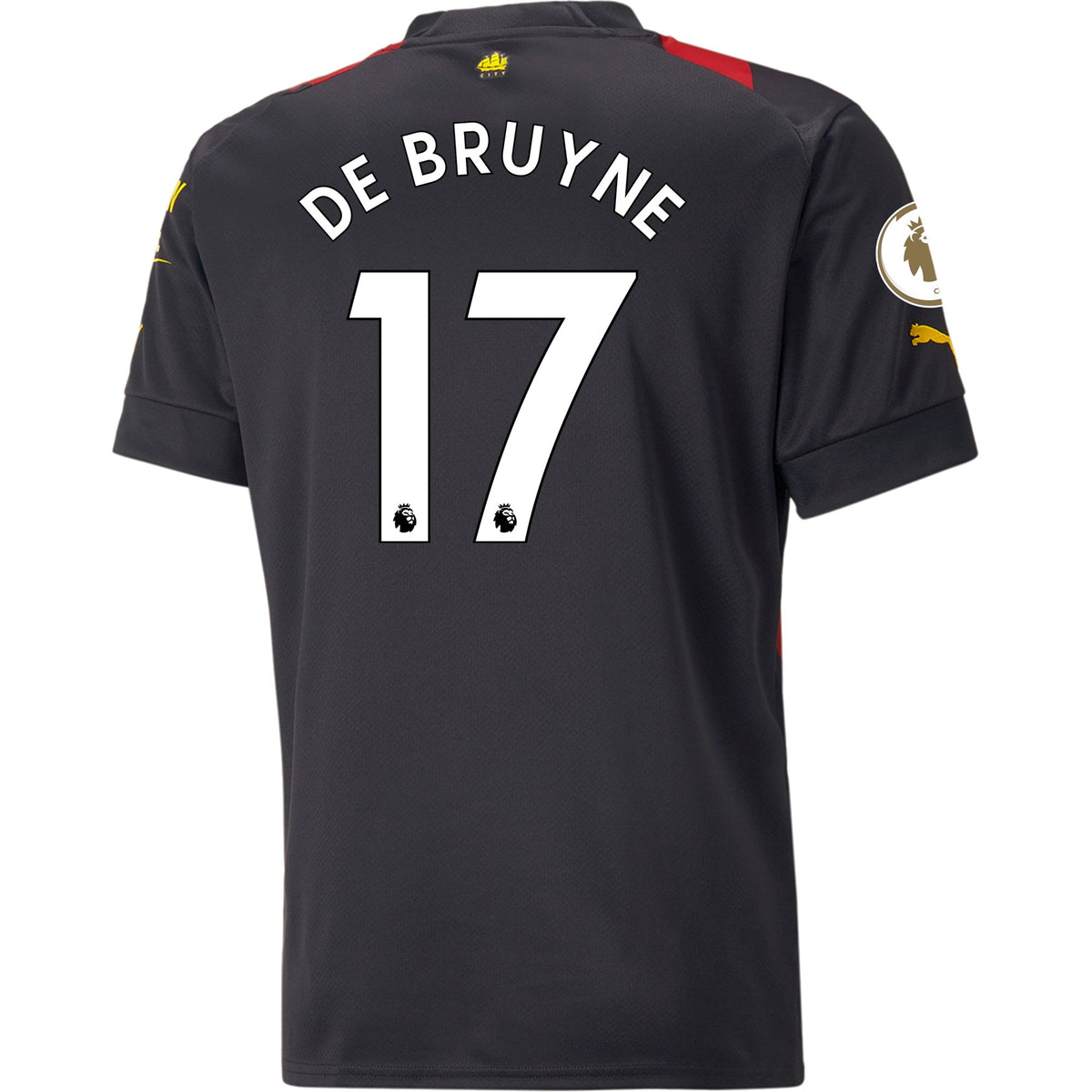 Men's Replica Puma Kevin De Bruyne Manchester City Home Jersey 22