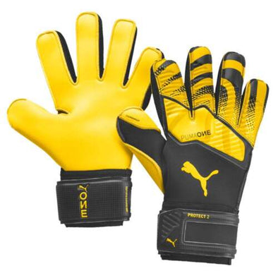 PUMA One Protect 2 Regular Cut Goalkeeper Gloves - Black/Yellow
