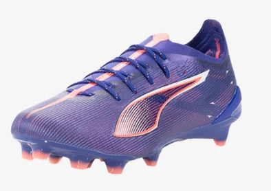 Puma Ultra 5 Ultimate FG/AG Firm Ground Soccer Cleat - Lapis Lazuli/White/Sunset Glow