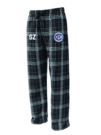 Pasadena SC Flannel Plaid Pajama Pant Black/White