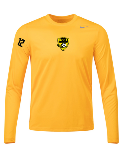 KOSA SC Pennsylvania FAN Nike Legend LS Shirt Gold