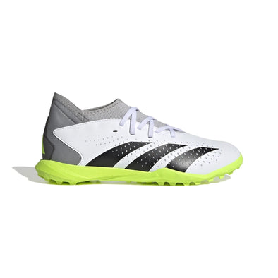 adidas Predator Accuracy.3 TF Junior Turf Soccer Cleat - White/Core Black/Lucid