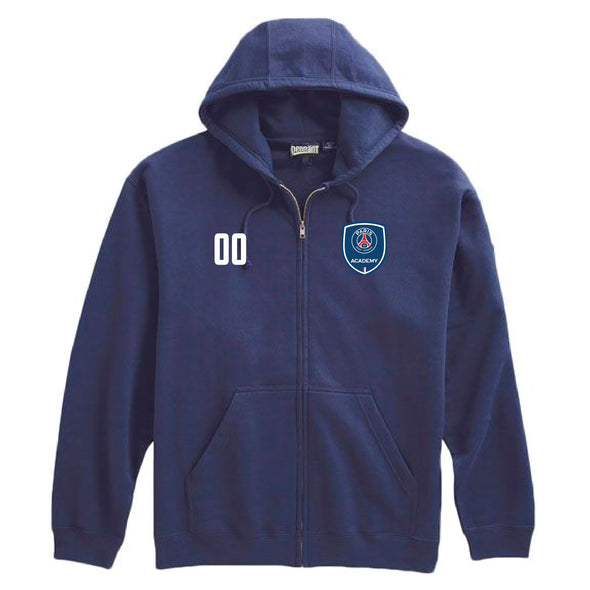 PSG Academy Los Angeles Badge Full Zip Hoodie Navy