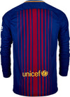 Men's FC Barcelona Stadium Home L/S Soccer Jersey 2017/18