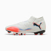 Puma Future 8 Pro FG/AG Firm Ground Soccer Cleat- Puma White/Puma Black/Glowing Red