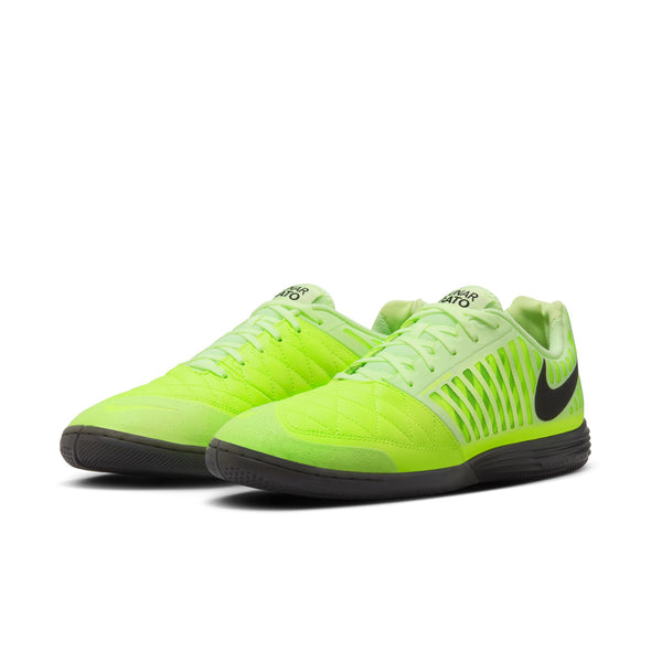 Nike Lunargato II Indoor Soccer Shoes- Black/Volt