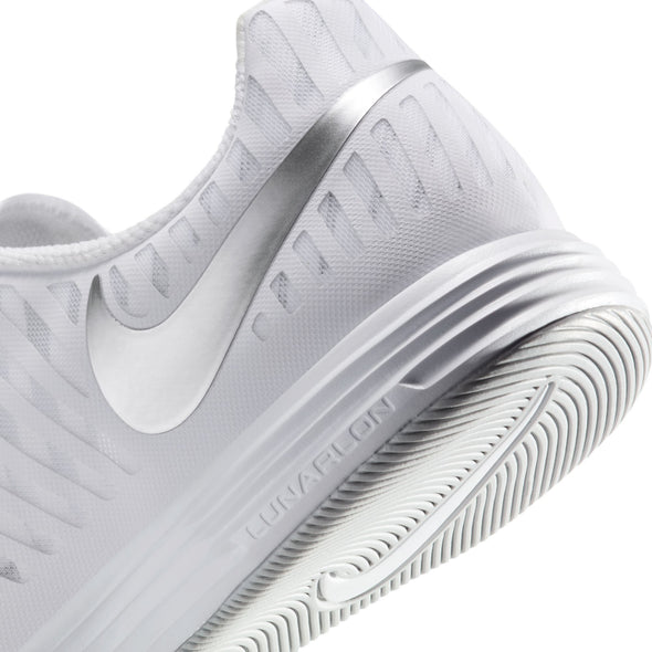 Nike Lunargato II IN Indoor Soccer Shoes-White/Chrome