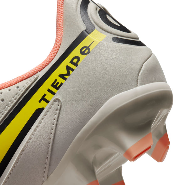Nike Tiempo Legend 9 Academy FG/MG Firm Ground Soccer Cleat - Phantom/Yellow Strike/Sunset Glow